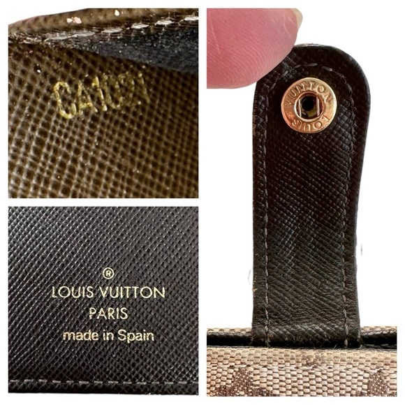 Authentic Louis Vuitton Beige & Brown Mini Lin Canvas & Leather Agenda PM - Picture 2 of 11